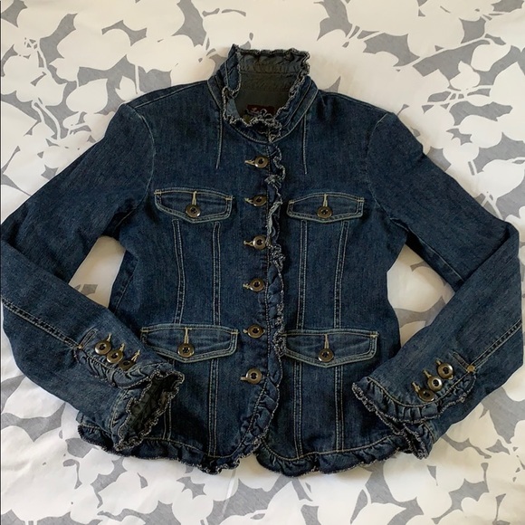 Anthropologie Louie Lined Denim Jacket 